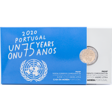 Portugal 2€ 75 Anos Nações Unidas 2020 Proof 